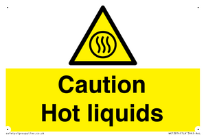 Caution hot liquids
